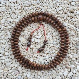 108 Cuentas Eusideroxylon Budista Mala Borneo Madera de Hierro Kayu Ulin Rosario Billiano - Imagen 1 de 9
