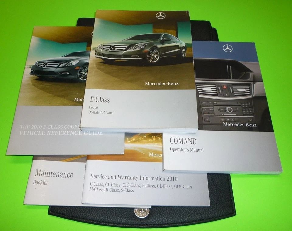 Mercedes E350 E550 2010 cupé conjunto manual del propietario + comando navegación E 10 + estuche Foto 1 de 1