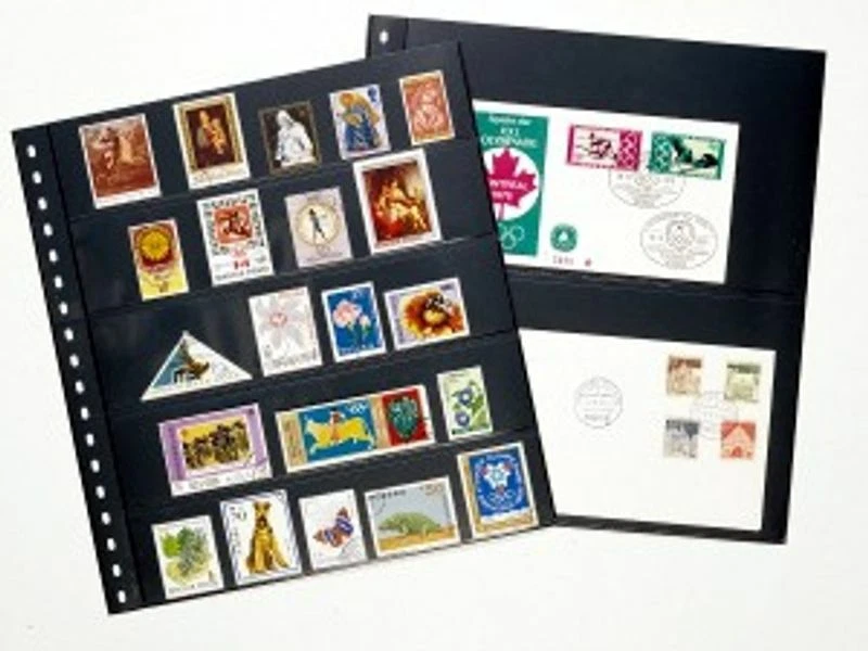 Lindner 02 Feuilles de classement Omnia, noire - à l'unité - Photo 1/1