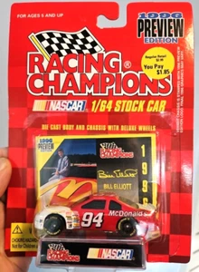 Racing Champions 1996 Preview Edition Bill Elliot 1/64 Stock Car new in pack - Picture 1 of 3