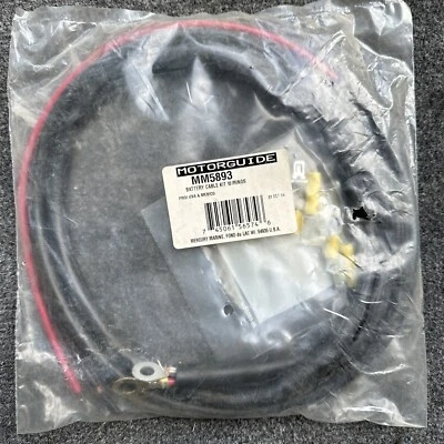 NOS MotorGuide Battery Cable Kit W/ Rings MM5893 - Image 1 of 4