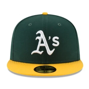 Oakland Athletics OAK MLB New Era 59FIFTY Fitted Cap - 2 Tone / Green / Black - Picture 1 of 10