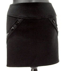 Alessia Skirt Girls 7 Black Cotton Stretch Embellished Party Knee Length Dressy - Picture 1 of 6