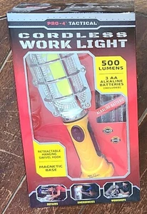 PRO-4 Tactical Cordless 500 Lumens Work Light w/Magnetic Base #6204 - Picture 1 of 3