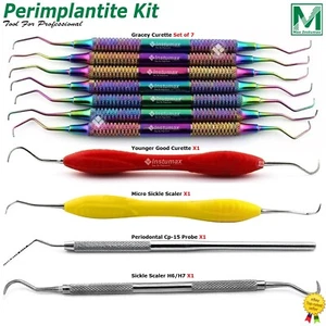 Range Of Dental Curettes Scaler Scaling Root Canal Periodontal Surgery Curette - Picture 1 of 7