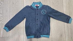 PUMA Cute Dark Blue Sweatshirt Lightweight Varsity Jacket Size S (8) - Picture 1 of 6
