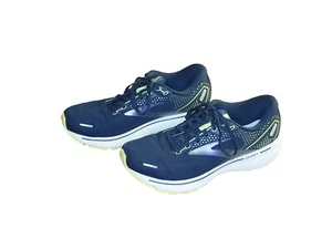 Brooks Ghost 14 Women's 9.5 Black Yellow Neon Running Shoes Sneaker 1203561B050 - Picture 1 of 6