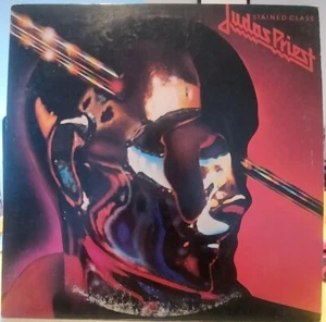 JUDAS PRIEST LP STAINED CLASS COLUMBIA W/ CUSTOM INNER SLEEVE HALFORD 1978 - Picture 1 of 2