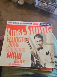 Kings of Swing Set of 4 CD Dorsey  Goodman  Ellington Plus Box - Picture 1 of 6