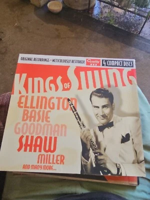 Kings of Swing Set of 4 CD Dorsey  Goodman  Ellington Plus Box - Image 1 of 4