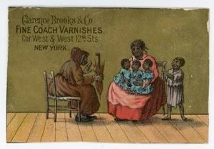 Tarjeta comercial barnices finos americanos negros para mujeres y niños - Imagen 1 de 2