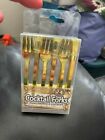 Forum Novelties Mini Plastic Cocktail Forks-Gold 24 Ct. New!!!