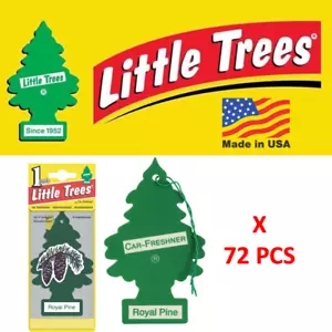 Royal Pine  Little Trees Freshener 10101 tree  MADE IN USA U1P-10101 Pack of 72 - Picture 1 of 11