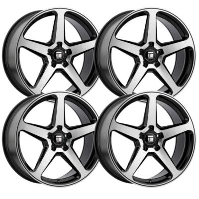 (Conjunto-4) Touren TF96 20x9 5x114.3 35mm Llantas Negras Mecanizadas 20 Pulgadas Foto 1 de 4