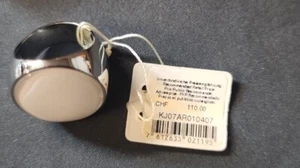 NWT! Calvin Klein KJ07AR010407 Silver Tone - White Glass Ring - Stainless Steel - Picture 1 of 2