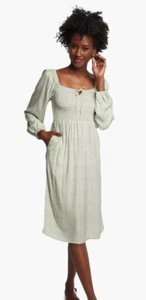 ABLE Nashville Boutique Joyce Smocked Midi Dress Desert Sage Trad Size 3X 20/22 - Picture 1 of 7