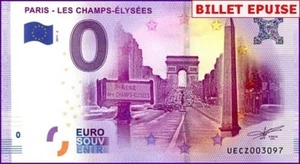 UECZ / PARIS - LES CHAMPS-ELYSEES / 0€ TICKET / NULL EURO-SCHEIN / 0€ 2017-2 - Bild 1 von 1