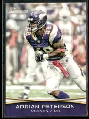 2012 Bowman Adrian Peterson #40 Minnesota Vikings - Image 1 of 2