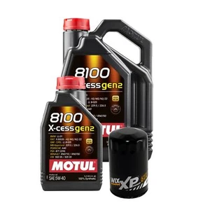 6L Motul 8100 X-CESS GEN2 5W-40 Wix XP Filter Motor Oil Change Kit API SN - Picture 1 of 1