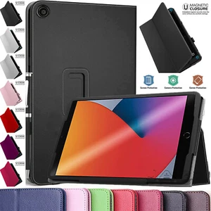 Leder Magnet Flip Smart Case für iPad 8. Generation Apple Cover 2020 - Bild 1 von 15