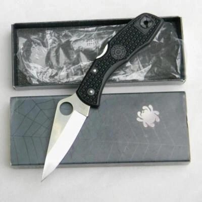 SPIDERCO Seki, Japan C11PBK Delica Clipit VG-10 blade knife, black handle, NIB - Image 1 of 4