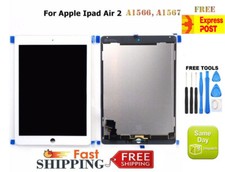 For iPad Air 2 A1566 A1567 LCD DISPLAY+TOUCH SCREEN DIGITIZER REPLACEMENT WHITE