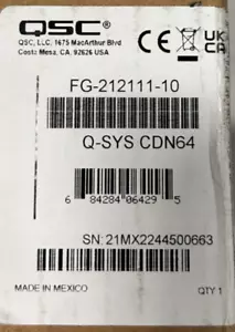 NUEVO EN CAJA - QSC CDN64 Dante Audio Bridge Card - Imagen 1 de 2