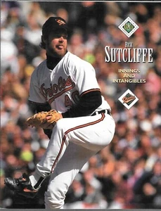 1992 OFFICIAL BALTIMORE ORIOLES PROGRAM / SCORECARD (VG+) RICK SUTCLIFFE COVER - Picture 1 of 1