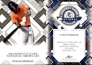 ETHAN MURRAY Rookie 2023 Leaf Perfect Game National Showcase RC #43 - Picture 1 of 1