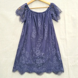 Neu mit Etikett American Eagle schulterfreies Spitzenkleid Blumen Cocktail Party Fee Größe S - Bild 1 von 11