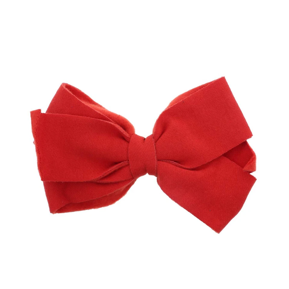 Sweatshirt Fleece Hair Bow Hair Clip Large - Image 1 of 1