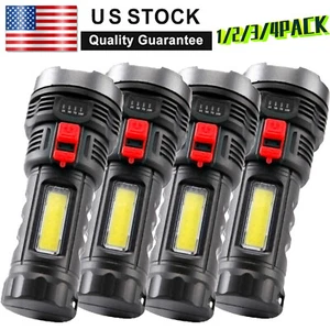 1/2/4x Rechargeable 99000LM LED Flashlight Police Super Bright Torch LED Display - Picture 1 of 20