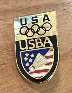 Vintage USA USBA Badminton NOC Olympic Pin - Picture 1 of 1