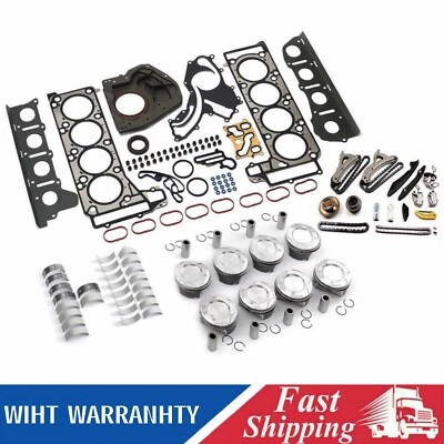 For M278 Mercedes-Benz S500 W221 Engine Overhaul Rebuild Kit w/ Timing Chain Kit - Image 1 of 4