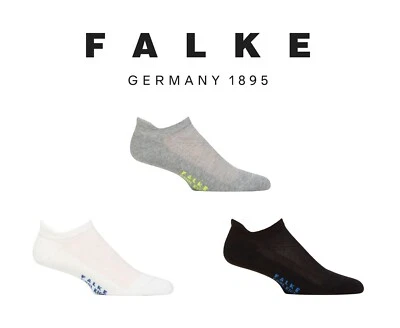 FALKE Cool Kick Trainer Socks Men's Women's Sizes Black White Grey - 1 Pair Pack - Image 1 of 4