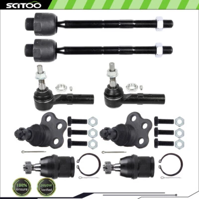 8 piezas para Dodge Dakota 2000-2004 4x4 barra de amarre delantera eslabones rótula de dirección Foto 1 de 4