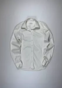 🚨 Prada Milano vintage button ups long sleeve shirt 41 / 16 mans L white cotton - Picture 1 of 10