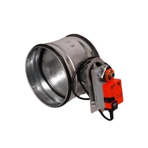 Válvula de mariposa de tubo enrollable galvanizado con motor Belimo Ø80 mm a 315 mm - Imagen 1 de 1