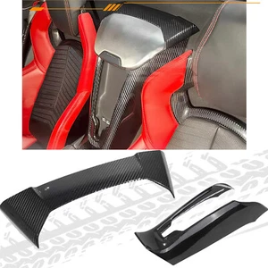 Real Carbon Fiber Interior Center Control Trim Cover For Corvette C8 2020-2025 - Picture 1 of 22
