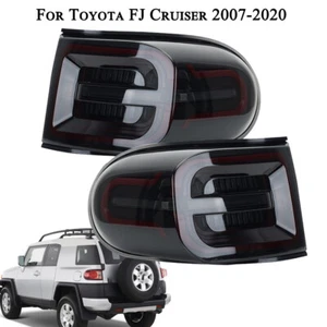 Dynamic LED Tail Light For Toyota FJ Cruiser 2007 08-2020 Rear Brake Lamp Smoked - Picture 1 of 11