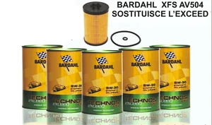 5LT BARDAHL 5W30 XFS AV504 + FILTRO OLIO BOSCH PER AUDI-SEAT-SKODA-VOLKSWAGEN - Imagen 1 de 4