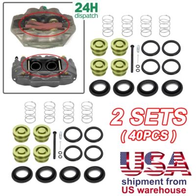 Kit de reconstrucción de pinza de freno de disco de 8 pistones GM 1967-68 2-1/16" 5456008 y 5455946 Foto 1 de 4