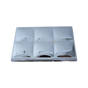 Slim Business Card Holder (Silver 6 Squares) - Picture 1 of 3