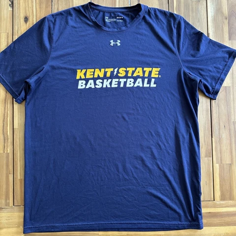 Kent State University Golden Flashes Under Armour T Shirt Basketball Mens Medium Cover