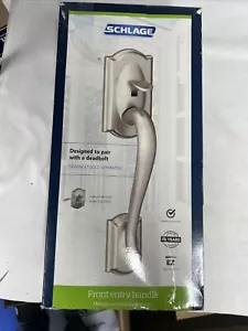 Manija de puerta de entrada Schlage Camelot con palanca - níquel satinado FE285 G CAM 619 ACC - Imagen 1 de 3