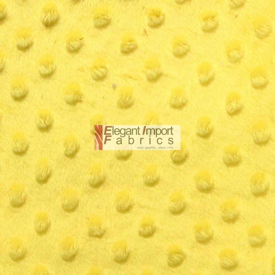 MINKY DOT SOFT FABRIC CUDDLE 55 COLOR 60"W BY THE YARD FREE SHIPPING!! - Image 1 of 1