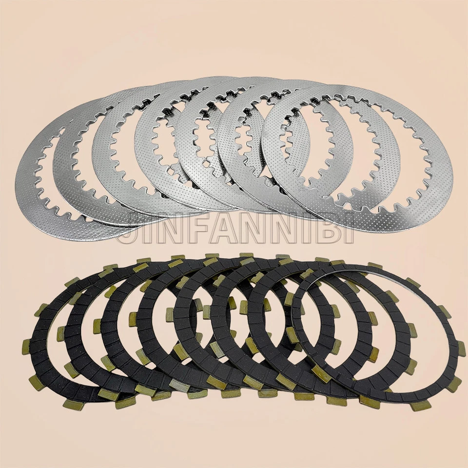 Clutch Friction Steel Plates Kit for Yamaha YZF R1 1998 1999 2000 2001 2002 2003 - Image 1 of 4
