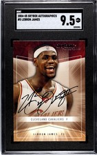 2004-05 Skybox Autographics #5 LeBron James Cleveland Cavaliers SGC 9.5