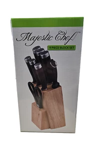 Majestic Chef 9 Piece Knife Block Set - Picture 1 of 7