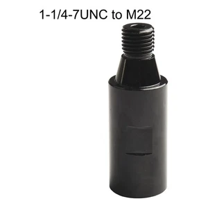 Thread Adapter For Drill Bits Connects Male 1 1/4 7UNC To Female M22 Seamlessly - Picture 1 of 18